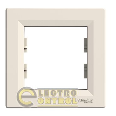 Рамка Schneider Electric EPH5800123 Asfora 1-постова кремова