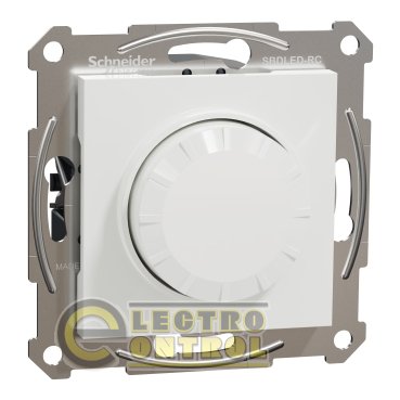 Поворотний LED димер Schneider Electric EPH6870121 Asfora білий без рамки