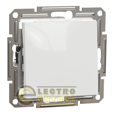 Перемикач Schneider Electric EPH0470121 Asfora одноклавішний білий без рамки