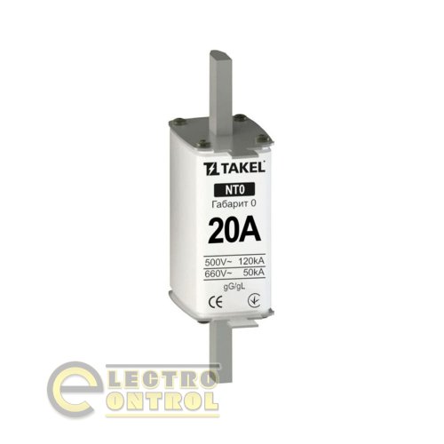 Плавка вставка запобіжника Takel 510553 NT0 20А