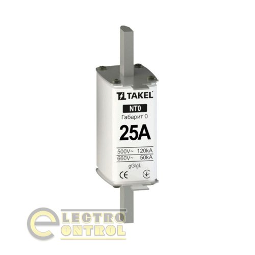 Плавка вставка запобіжника Takel 510554 NT0 25А
