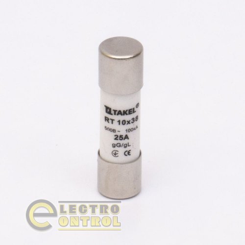 Плавкая вставка предохранителя Takel 510645 RT 10х38 25А