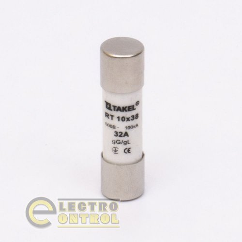 Плавка вставка запобіжника Takel 510646 RT 10х38 32А