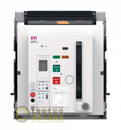 Повітряний автоматичний вимикач ETI 4695707 викочувальний EPL-32 3H BD/M2C2S2/PR-LP 3P 3200A D/O Frame "B" 85kA