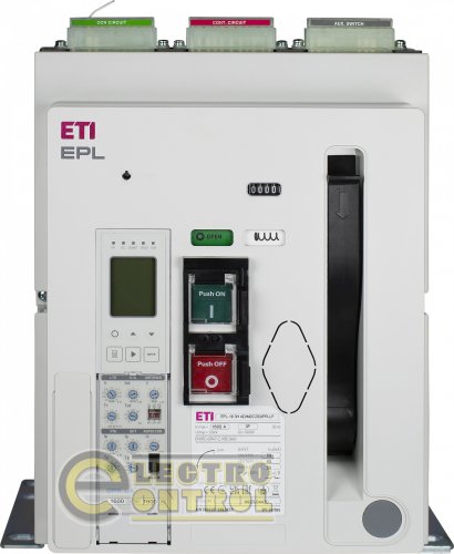 Повітряний автоматичний вимикач ETI 4695722 стаціонарний EPL-25 3H BF/M2C2S2/PR-LP 3P 2500A Fix Frame "B" 85kA