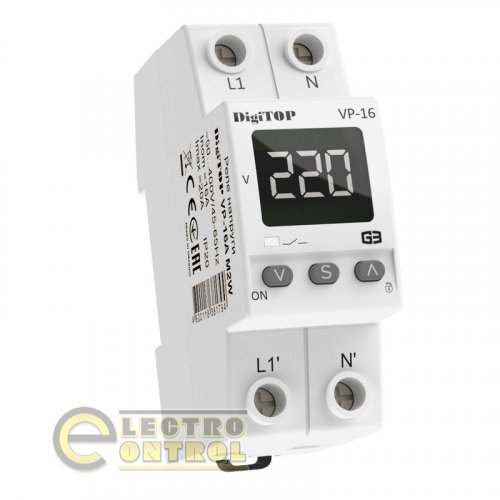 Реле напруги DigiTop VP-16A M2W