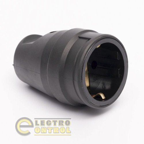 Розетка LEE 703358 каучукова 408 2Р+РЕ IP44