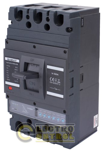 Силовий автоматичний вимикач Enext p087009 e.pro.ukm.400Re.320 з електронним розчіплювачем 3р 320А