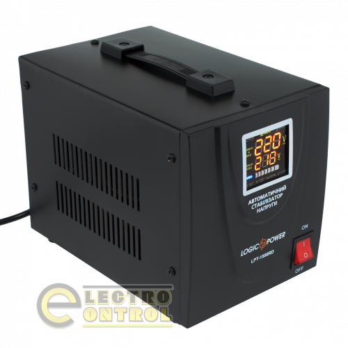 Стабилизатор напряжения LogicPower LPT-1500RD BLACK (1050W)