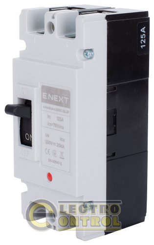 Силовой автоматический выключатель Enext p089002 e.mccb.pro.125DC.125.2P на постоянный ток 2р 125А DC