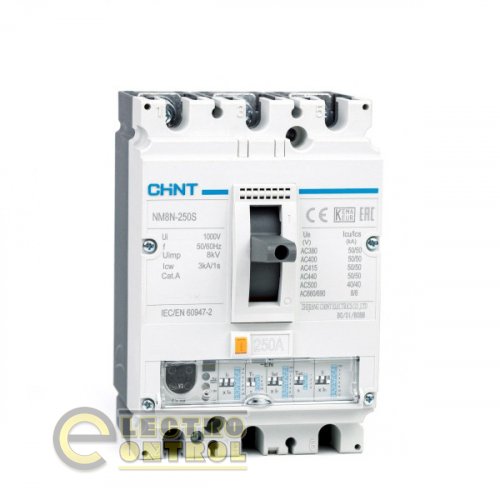 Автоматичний вимикач CHINT 271335 в литому корпусі NM8N-250S EN 250 3P