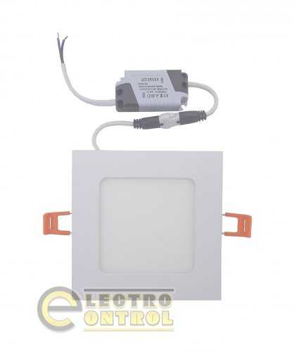 Світильник врізний Technosystems LED Square Downlight TNSy5000130 Alum 6W 420L 4000K