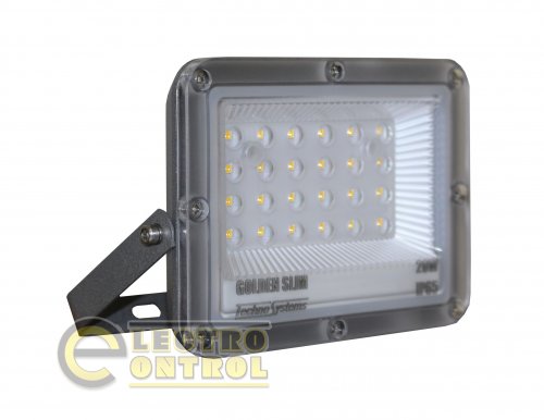 Прожектор Technosystems LED 20W GOLDEN Slim TNSy5001192 220V 2200lm 4000K IP65