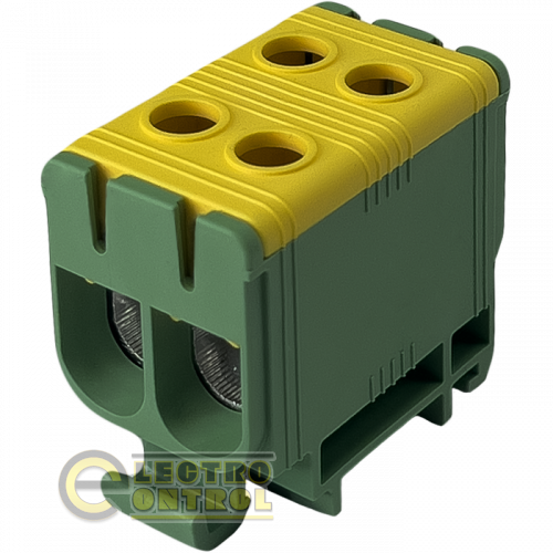 Клема Промфактор FT1050G 2P Cu:2.5-50/Al:6-50 2.5-50мм2 жовто-зелена
