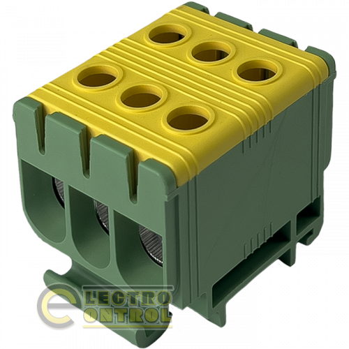 Клема Промфактор FT1050G 3P Cu:2.5-50/Al:6-50 2.5-50мм2 жовто-зелена