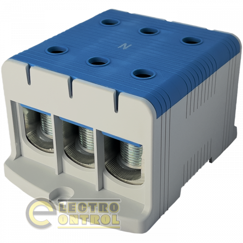 Клемма Промфактор FT1240N 3P Cu:35-240/Al:35-240 35-150мм2 синяя