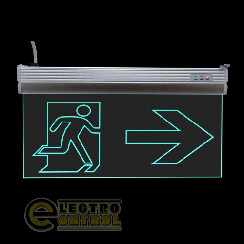 Эвакуационный светильник Technosystems S503 3W TNSy5000495 ACRYLIC LED GRAVING Указатель дверь направо