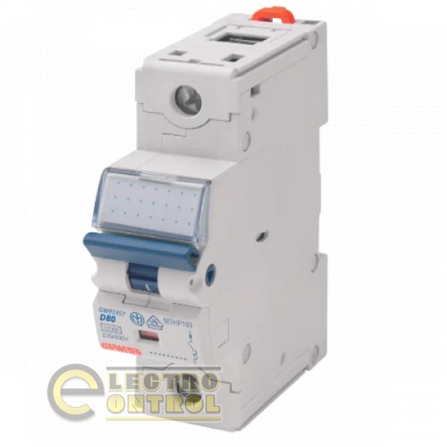 Автоматический выключатель Gewiss GW93357 MTHP160 1P D 80А 16кA