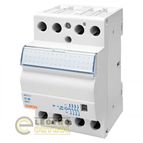 Контактор модульний Gewiss GWD6721 CTR 40A 2NO 230В 3M