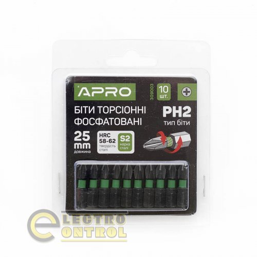Бита ударная торсионная APRO PH3*25мм 309005 (10шт/уп)