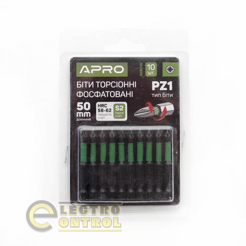 Біта ударна торсіонна APRO PZ1*50мм 309038 (10шт/уп)