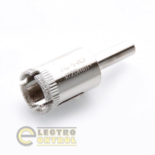 Сверло трубчатое с алмазным напылением Ø 20мм APRO 830320