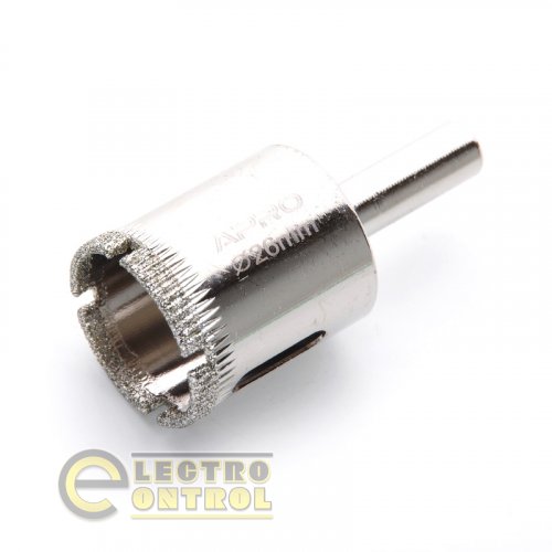 Сверло трубчатое с алмазным напылением Ø 26мм APRO 830324