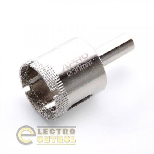 Сверло трубчатое с алмазным напылением Ø 30мм APRO 830326