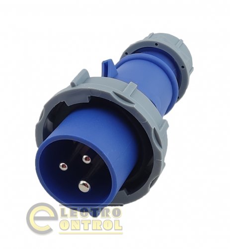 Вилка переносная Technosystems 0132 PRO 16А 2Р+PЕ TNSy5502040 220В IP67