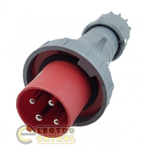 Вилка переносная Technosystems 0342 PRO 63А 3Р+PЕ TNSy5502490 380В IP67