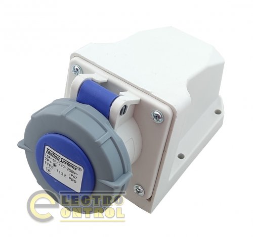 Розетка стационарная Technosystems 1132 PRO 16А 2Р+PЕ TNSy5502046 220В IP67