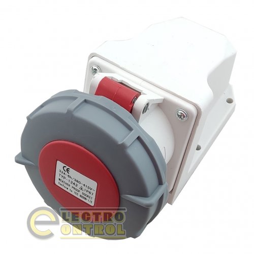 Розетка стационарная Technosystems 1242 PRO 32А 3Р+PЕ TNSy5502050 380В IP67
