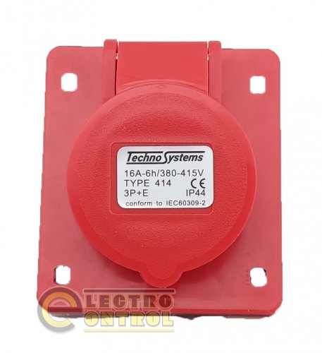 Розетка скрытая Technosystems 414 16А 3Р+PЕ TNSy5500425 380В IP44