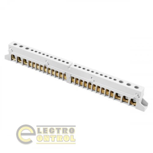 Клемна колодка Gewiss GW40402 PEN 125А 2х(3x25+10x10) 12м для пластикових корпусів Gewiss Клемна колодка Gewiss GW40402 PEN 125А 2х(3x25+10x10) 12м для пластикових корпусів Gewiss
