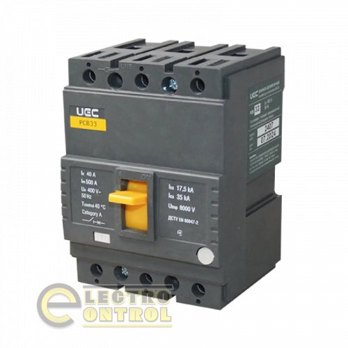 Автоматичний вимикач UEC MCCB-PCB-33-3-0040 PCB33 3Р 40А 35кА
