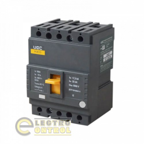 Автоматический выключатель UEC MCCB-PCB-33-3-0160 PCB33 3Р 160А 35кА