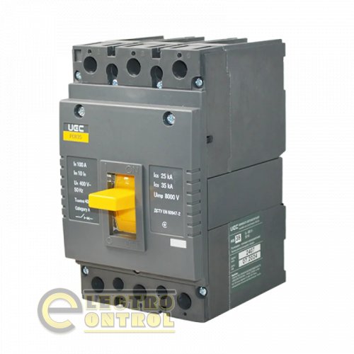 Автоматический выключатель UEC MCCB-PCB-35-3-0100 PCB35 3Р 100А 35кА