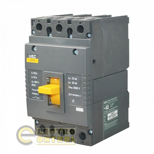 Автоматический выключатель UEC MCCB-PCB-35-3-0125 PCB35 3Р 125А 35кА