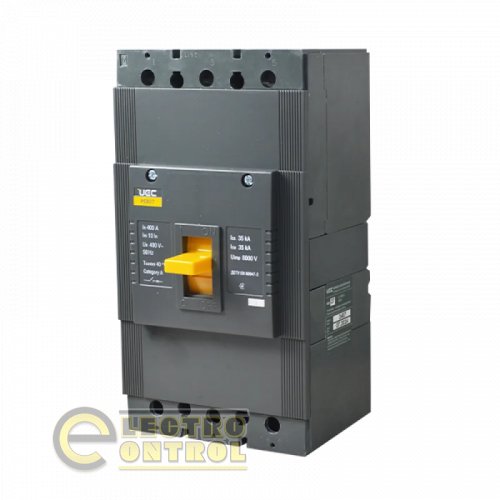 Автоматический выключатель UEC MCCB-PCB-37-3-0400 PCB37 3Р 400А 35кА
