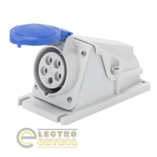 Розетка Gewiss GW62477 стационарная 90° IEC 309 HP IP44 2P+E 16A 230V 6H
