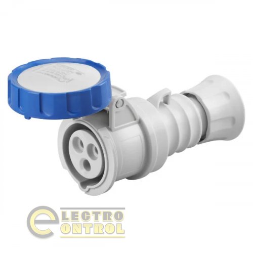 Розетка Gewiss GW62026H переносная IEC 309 HP IP67 2P+E 16A 230V 6H