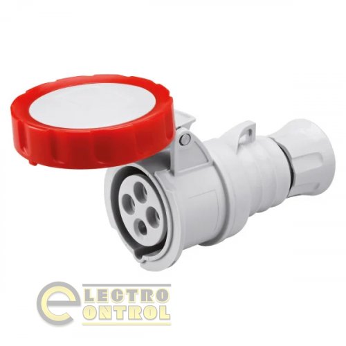 Розетка Gewiss GW62041H переносна IEC 309 HP IP67 3P+E 32A 400V 6H