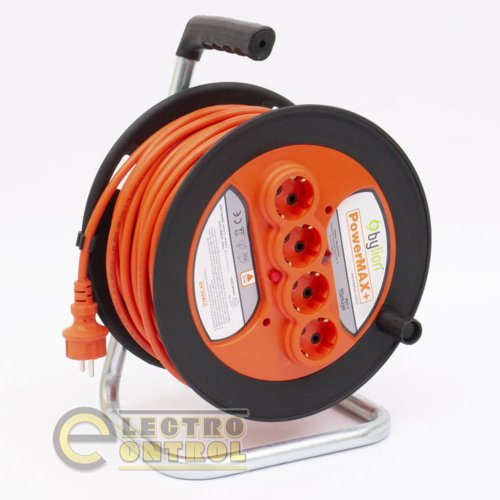 Котушка Takel 403425 з кабелем 3х1.5 мм2 MK1000 PMK-5015-F з термозахистом 50м Котушка Takel 403425 з кабелем 3х1.5 мм2 MK1000 PMK-5015-F з термозахистом 50м