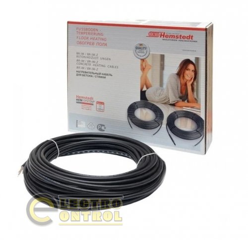 Кабель Hemstedt DR 120 12,5W/м тонкий для монтажа в плиточный клей 12.5 W/m (ø 4 мм)