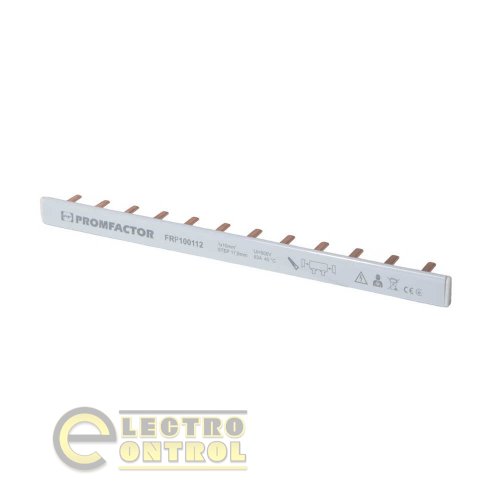 Гребенчатая шина Промфактор FRP160112 FRР 16мм2 100A 1P 12 модулей тип PIN