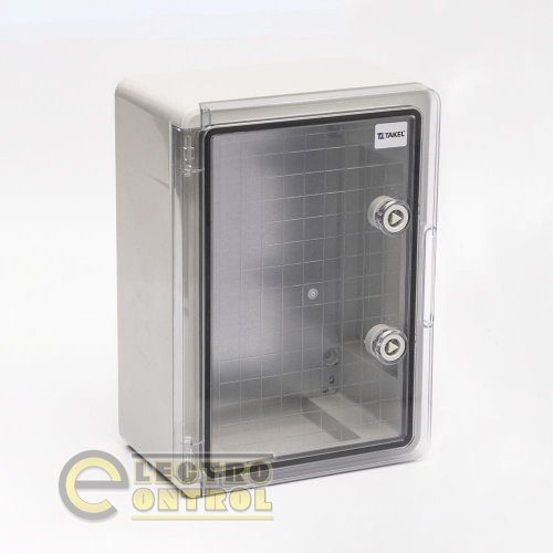 Корпус Takel 512824 пластиковий ударостійкий (щит) 300x400x170мм з прозорими дверцятами IP65 Корпус Takel 512824 пластиковий ударостійкий (щит) 300x400x170мм з прозорими дверцятами IP65