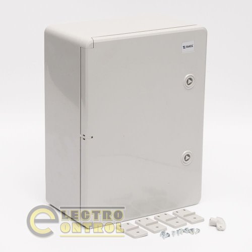 Корпус Takel 512808 пластиковый ударопрочный (щит) 350x500x190мм IP65 Корпус Takel 512808 пластиковый ударопрочный (щит) 350x500x190мм IP65