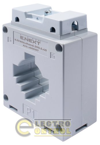 Трансформатор тока Enext s065107 измерительный e.trans.stand.300.5.40 300/5А класс 05 габарит 40