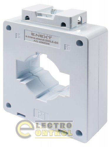 Трансформатор тока Enext s065109 измерительный e.trans.stand.500.5.60 500/5А класс 05 габарит 60