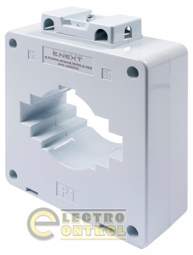Трансформатор струму Enext s065113 вимірювальний e.trans.stand.1500.5.100 1500/5А клас 05 габарит 100